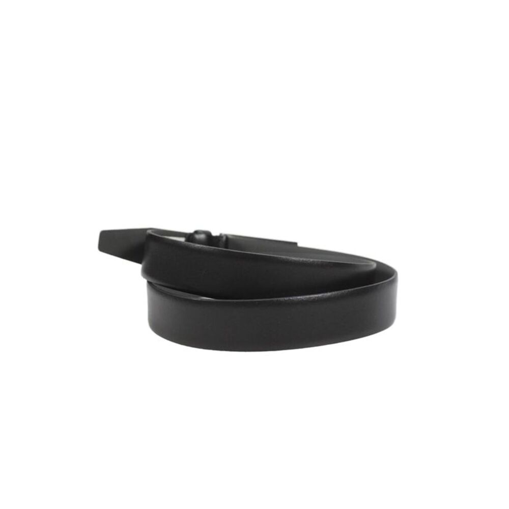 BOSS Mens Leather Square Buckle Belt Black Size 34 - Picture 3 of 5